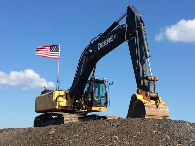 Excavator at work